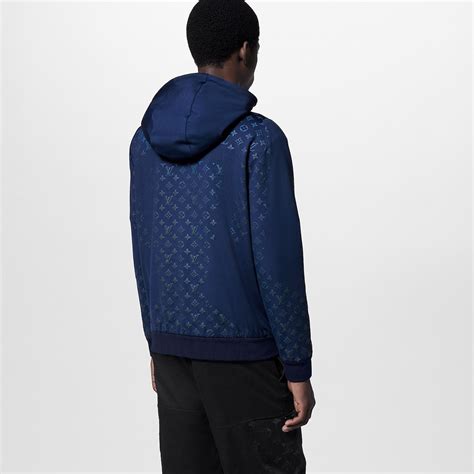 lv custom monogram black white hoodie|Monogram Technical Zip Through Hoodie .